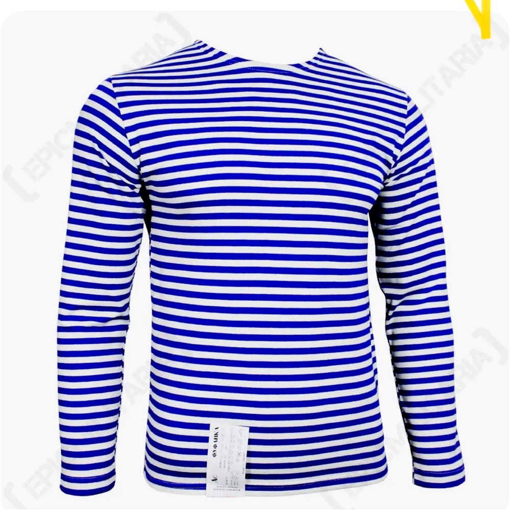 Genuine Black Striped Long Sleeved T-Shirt Telnyashka